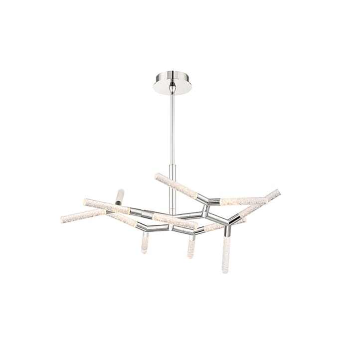 Modern Forms Kryptonite 12-Light Chandelier in Polished Nickel Modern Forms Kryptonite 12-Light Chandelier in Polished Nickel