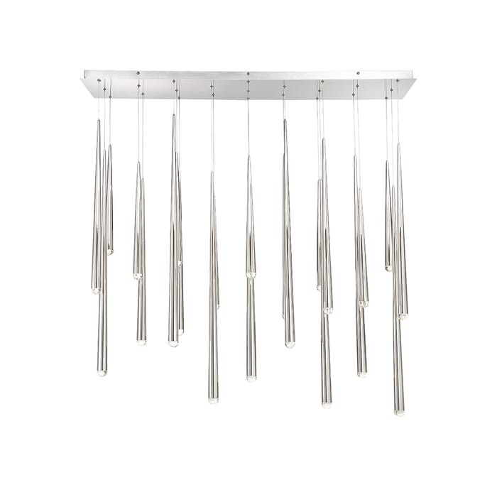 Modern Forms Cascade 23-Light Chandelier in Polished Nickel Modern Forms Cascade 23-Light Chandelier in Polished Nickel