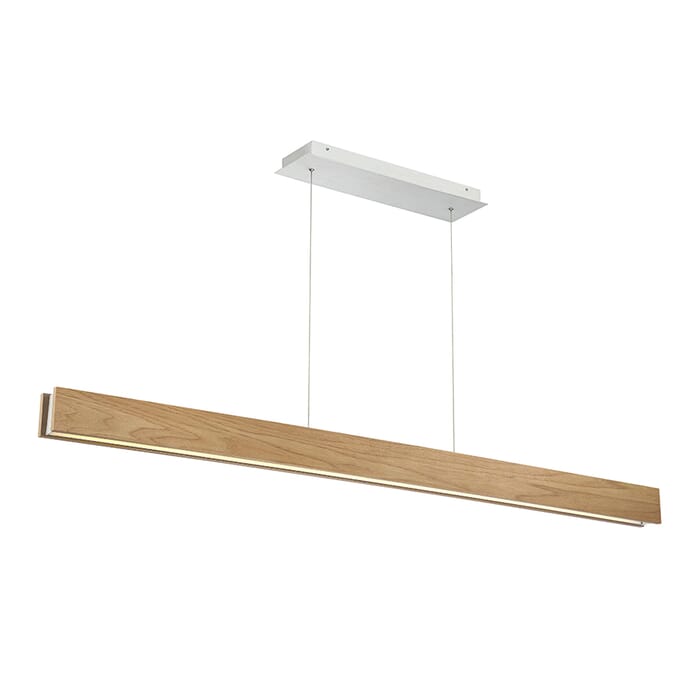 Modern Forms Drift 1-Light Linear Pendant in Walnut Modern Forms Drift 1-Light Linear Pendant in Walnut