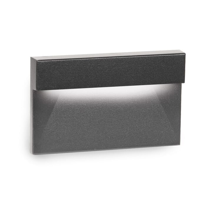 WAC Lighting 277V 1-Light LED Horizontal Ledge Step and Wall Light in Black WAC Lighting 277V 1-Light LED Horizontal Ledge Step and Wall Light in Black