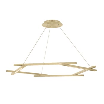Modern Forms Metric 6-Light Pendant in Brushed Brass