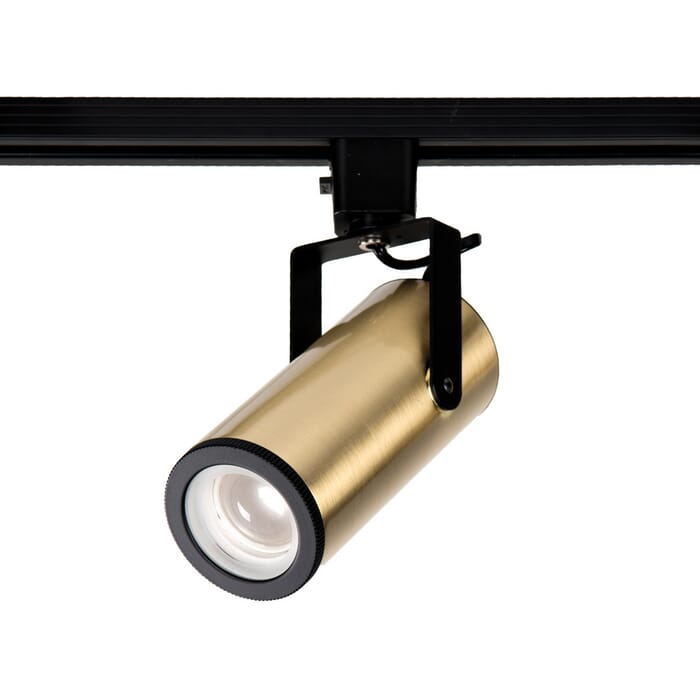 WAC Lighting 120V LED2020 Silo 1-Light X20 Beamshift Track Head in Brushed Brass WAC Lighting 120V LED2020 Silo 1-Light X20 Beamshift Track Head in Brushed Brass