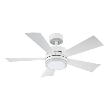Modern Forms Wynd Outdoor 1-Light LED 42" Ceiling Fan in Matte White