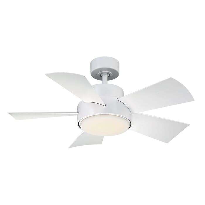 Modern Forms Elf Outdoor 38" LED Smart Ceiling Fan in Matte White Modern Forms Elf Outdoor 38" LED Smart Ceiling Fan in Matte White