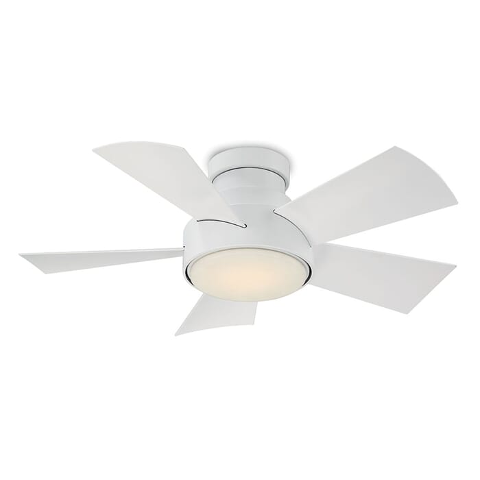 Modern Forms Vox Flush Mount Outdoor LED 38" Ceiling Fan in Matte White Modern Forms Vox Flush Mount Outdoor LED 38" Ceiling Fan in Matte White