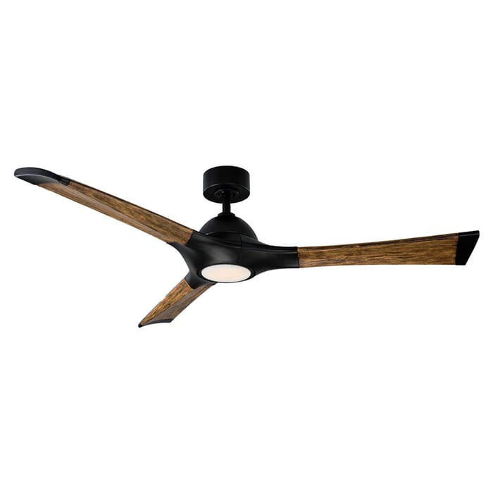Modern Forms Woody Outdoor 1-Light LED 60" Ceiling Fan in Matte Black Modern Forms Woody Outdoor 1-Light LED 60" Ceiling Fan in Matte Black