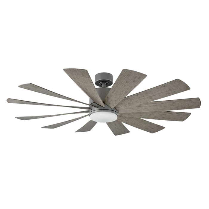 Modern Forms Windflower Outdoor LED 60" Ceiling Fan in Graphite Modern Forms Windflower Outdoor LED 60" Ceiling Fan in Graphite