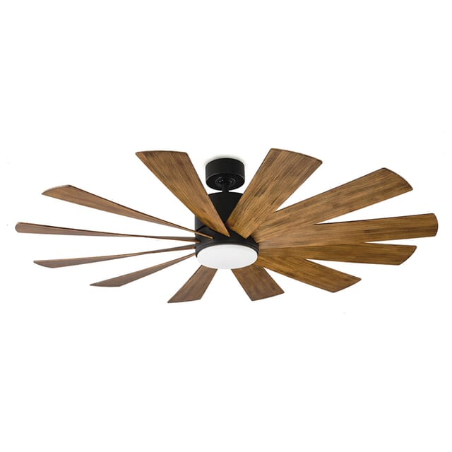 Modern Forms Windflower Outdoor 1-Light LED 60-inch Ceiling Fan in Matte Black