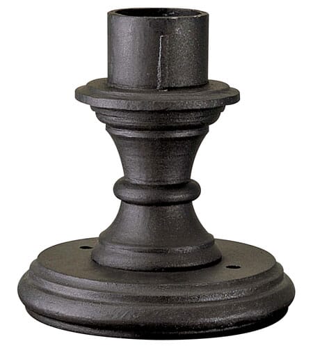 9" Outdoor Post Lights/Outdoor Pier Mount in Black