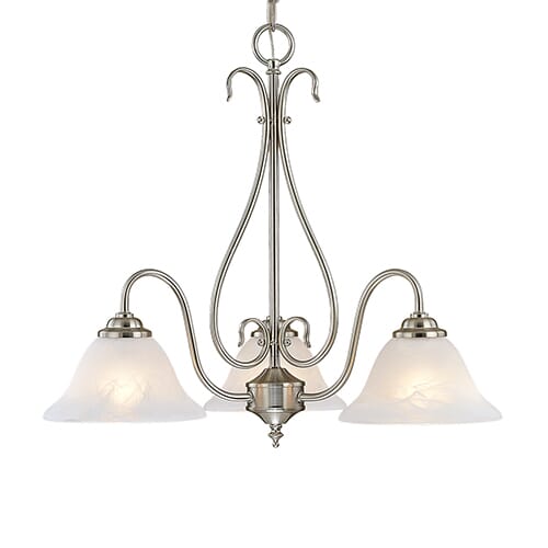 700 Series 3-Light Chandelier in Satin Nickel