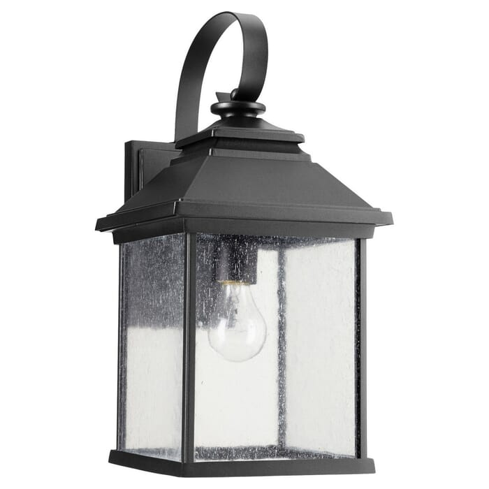 Quorum Pearson 18" Outdoor Wall Light in Noir Quorum Pearson 18" Outdoor Wall Light in Noir