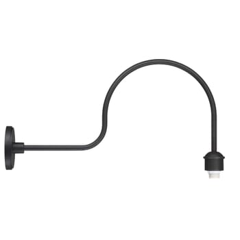 The Great Outdoors 16" RLM Lighting Wall Mount in Black