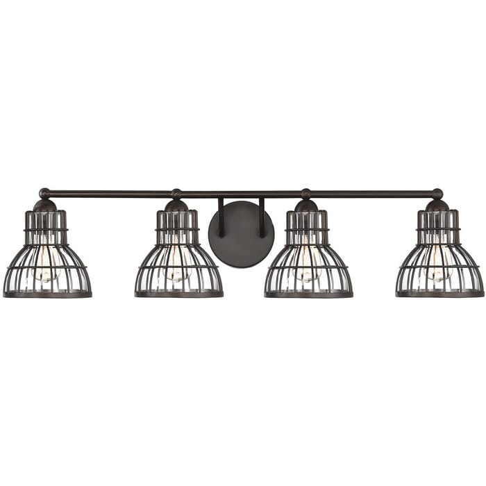 Savoy House Grant 38" 4-Light Bathroom Vanity Light in English Bronze Savoy House Grant 38" 4-Light Bathroom Vanity Light in English Bronze