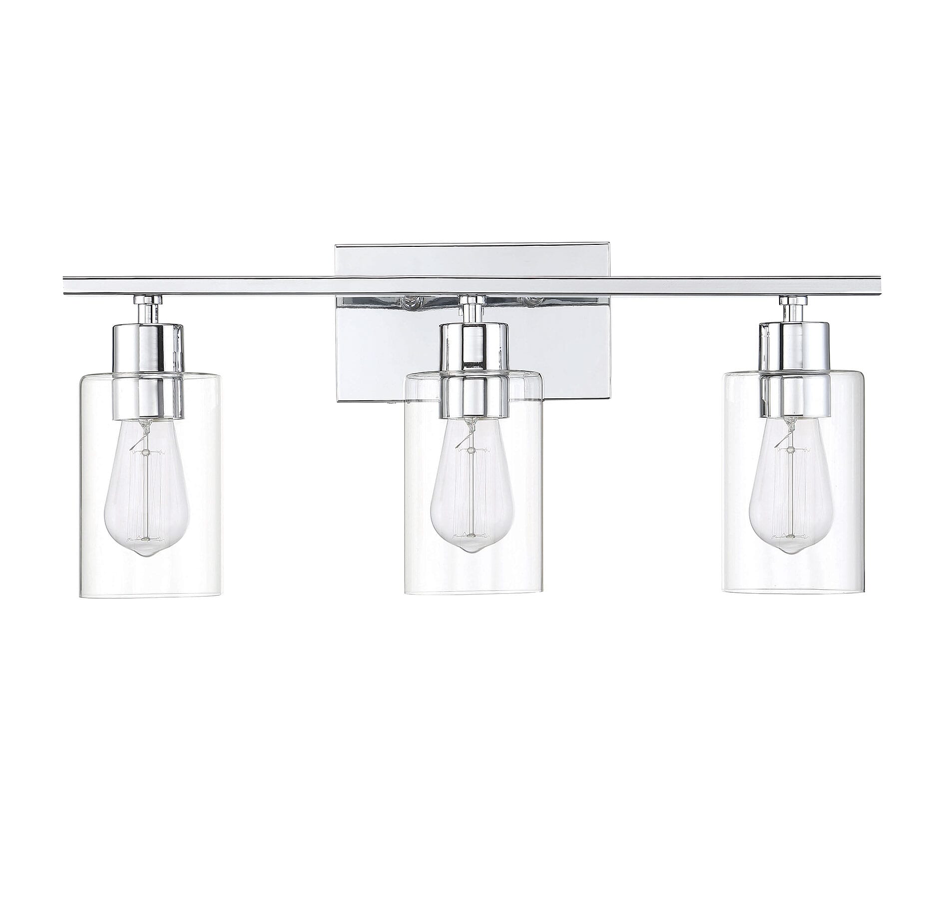 Chrome 3 deals light bathroom fixture