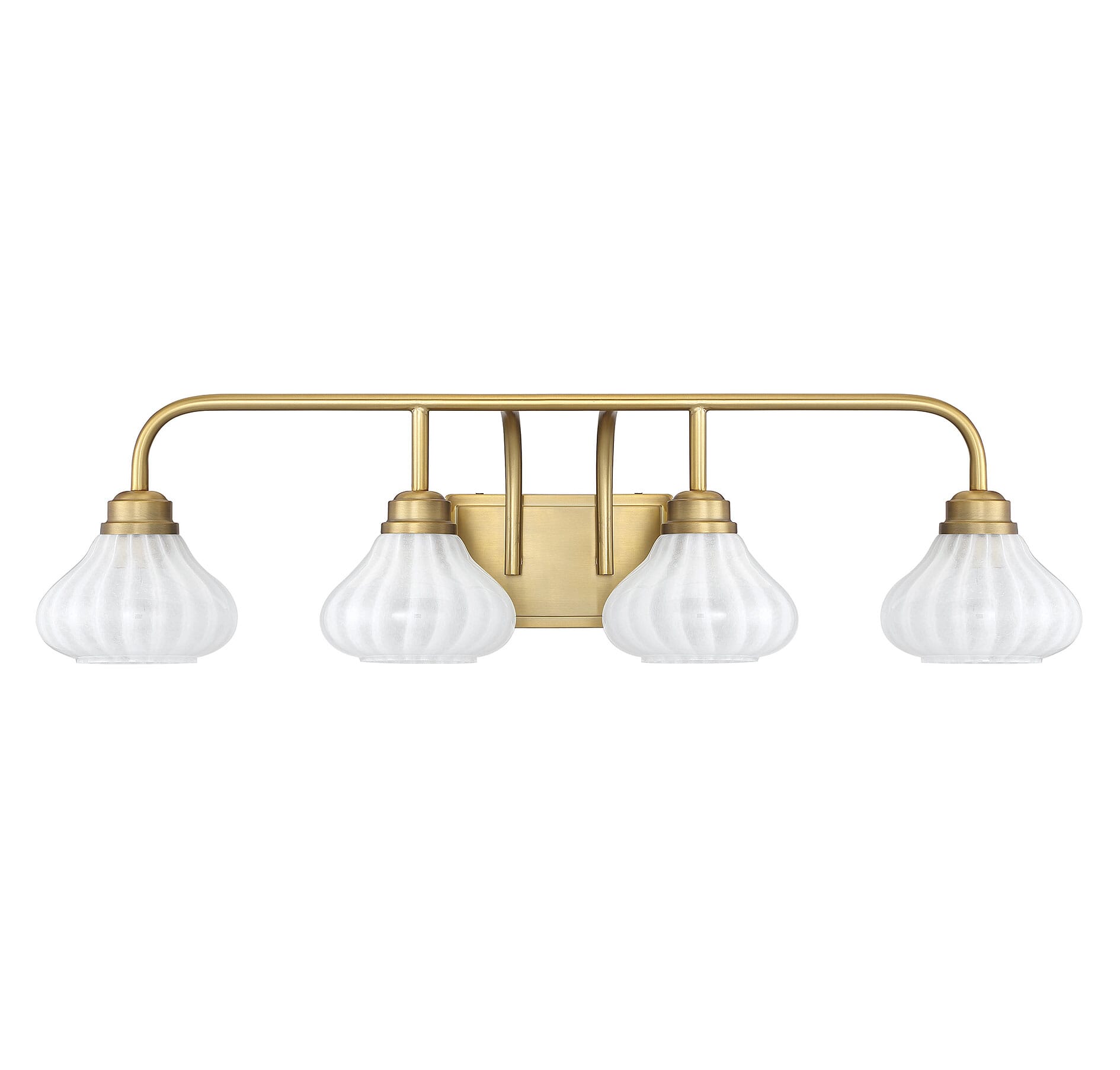 Savoy House Darlington 4 Light Bathroom Vanity Light In Warm Brass