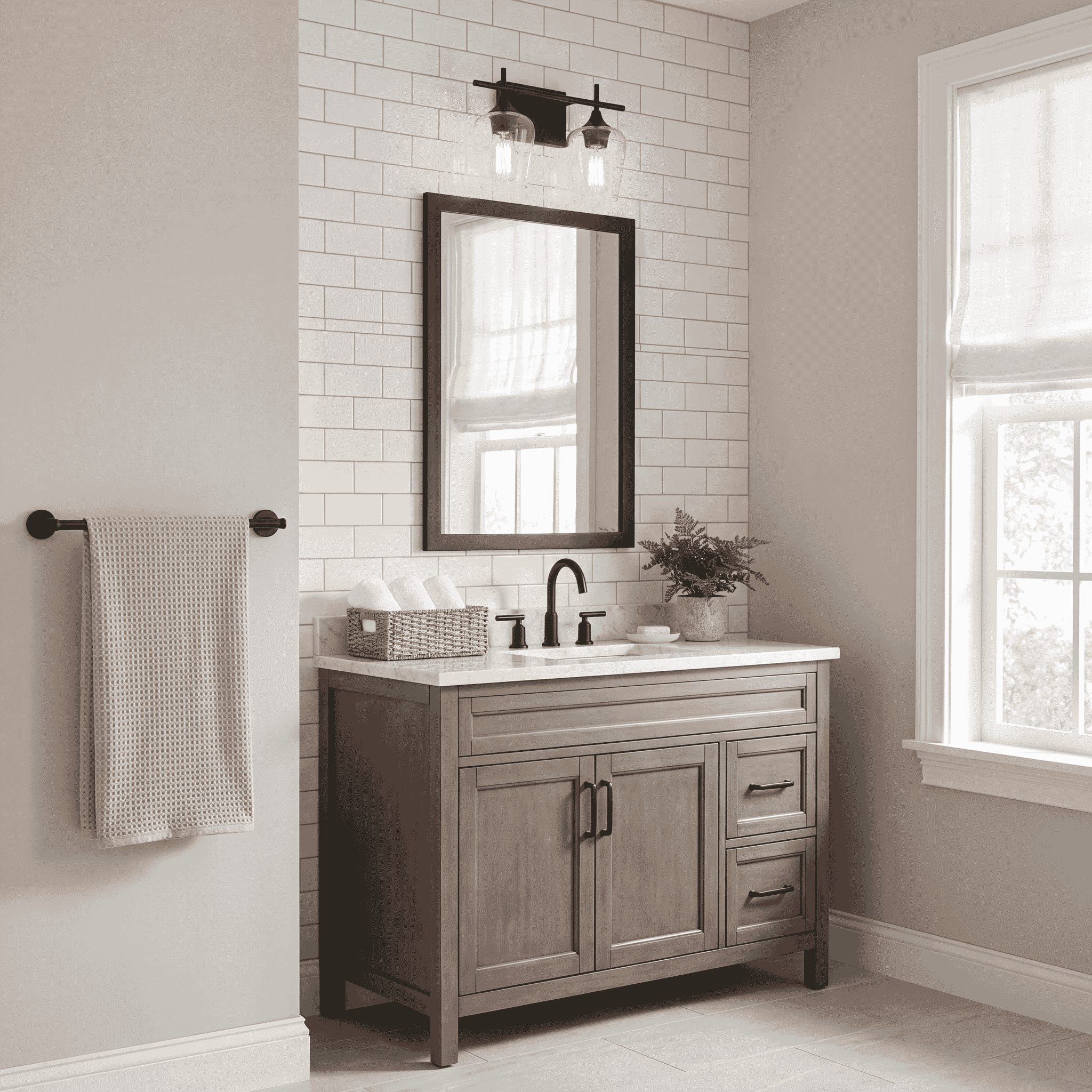 Elegant Octave Bathroom Vanity Light