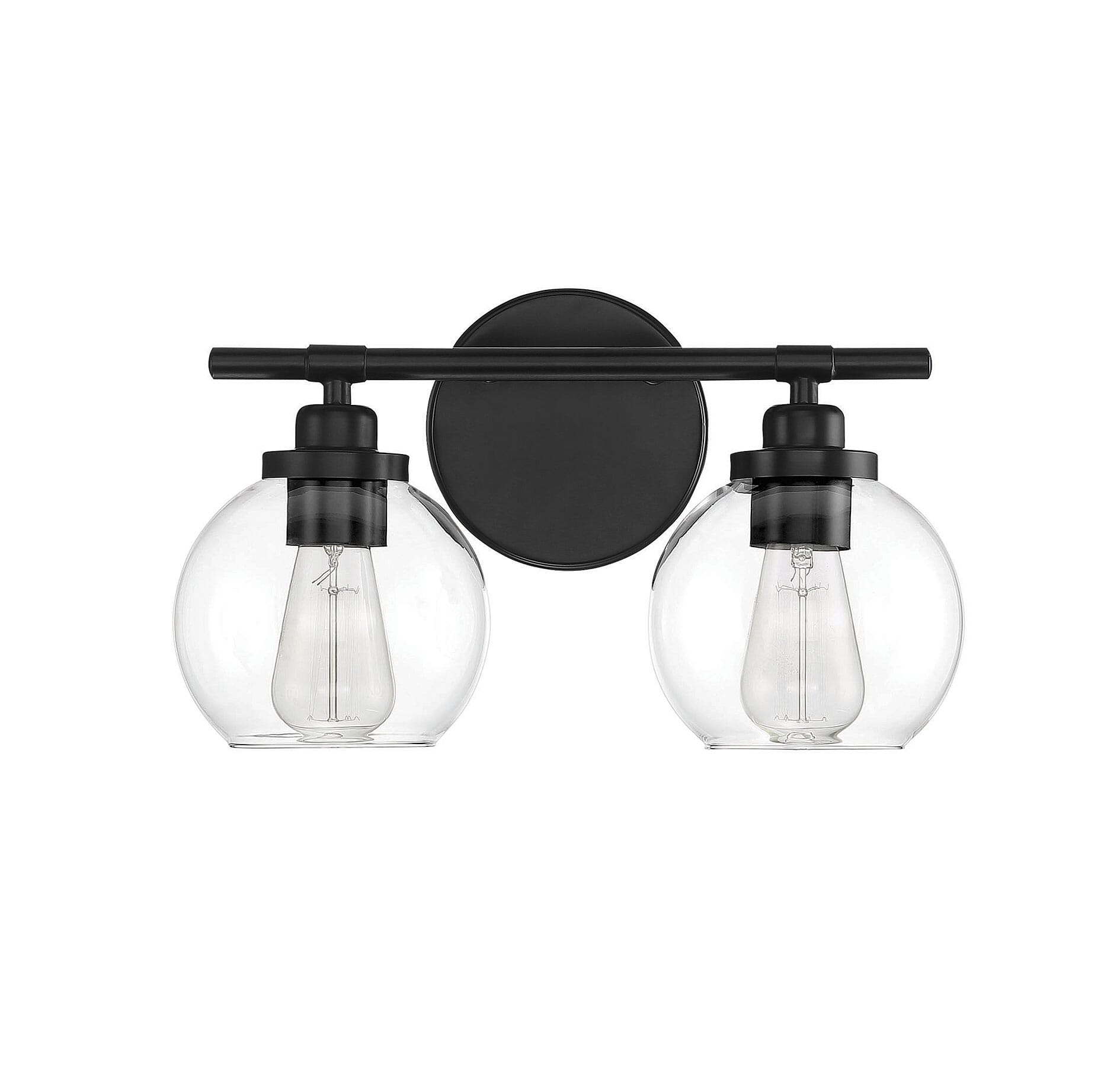 8 light vanity light outlet black