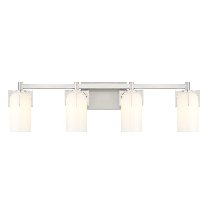 Caldwell 4-Light Bathroom Vanity Light in Satin Nickel Caldwell 4-Light Bathroom Vanity Light in Satin Nickel