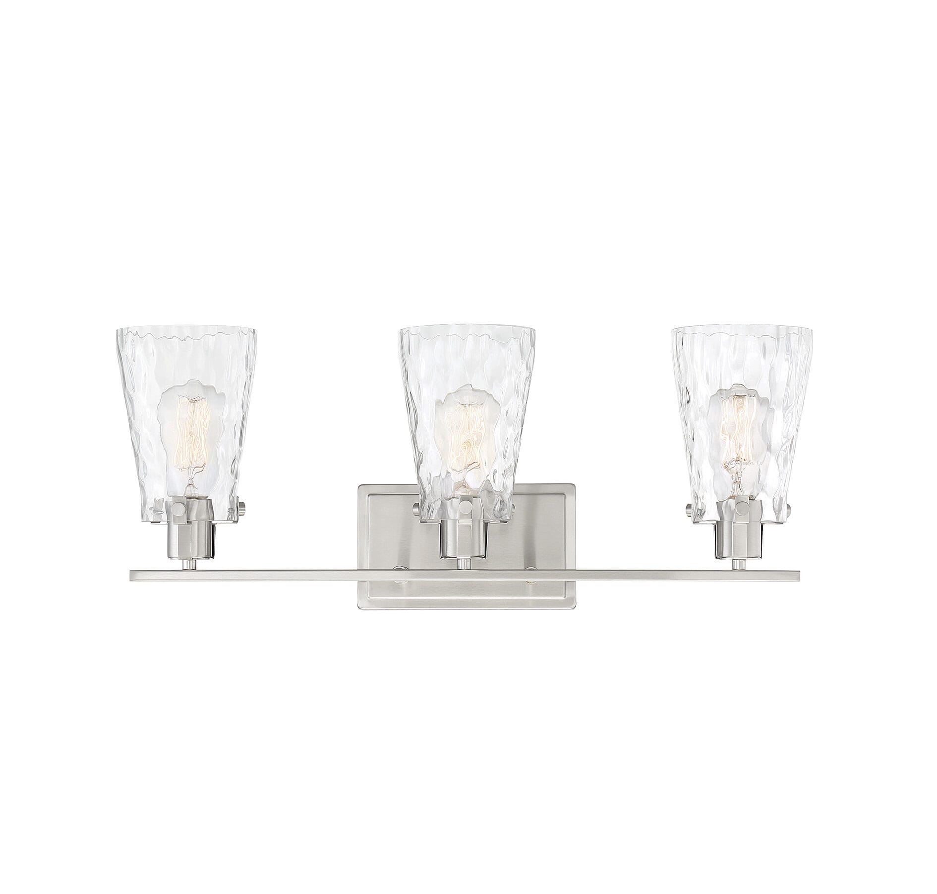 Vaughan 3Light Bathroom Vanity Light in Satin Nickel