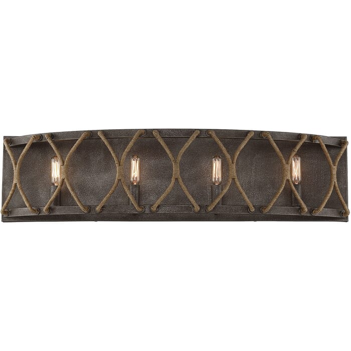 Savoy House Keating 32" 4-Light Bathroom Vanity Light in Artisan Rust Savoy House Keating 32" 4-Light Bathroom Vanity Light in Artisan Rust