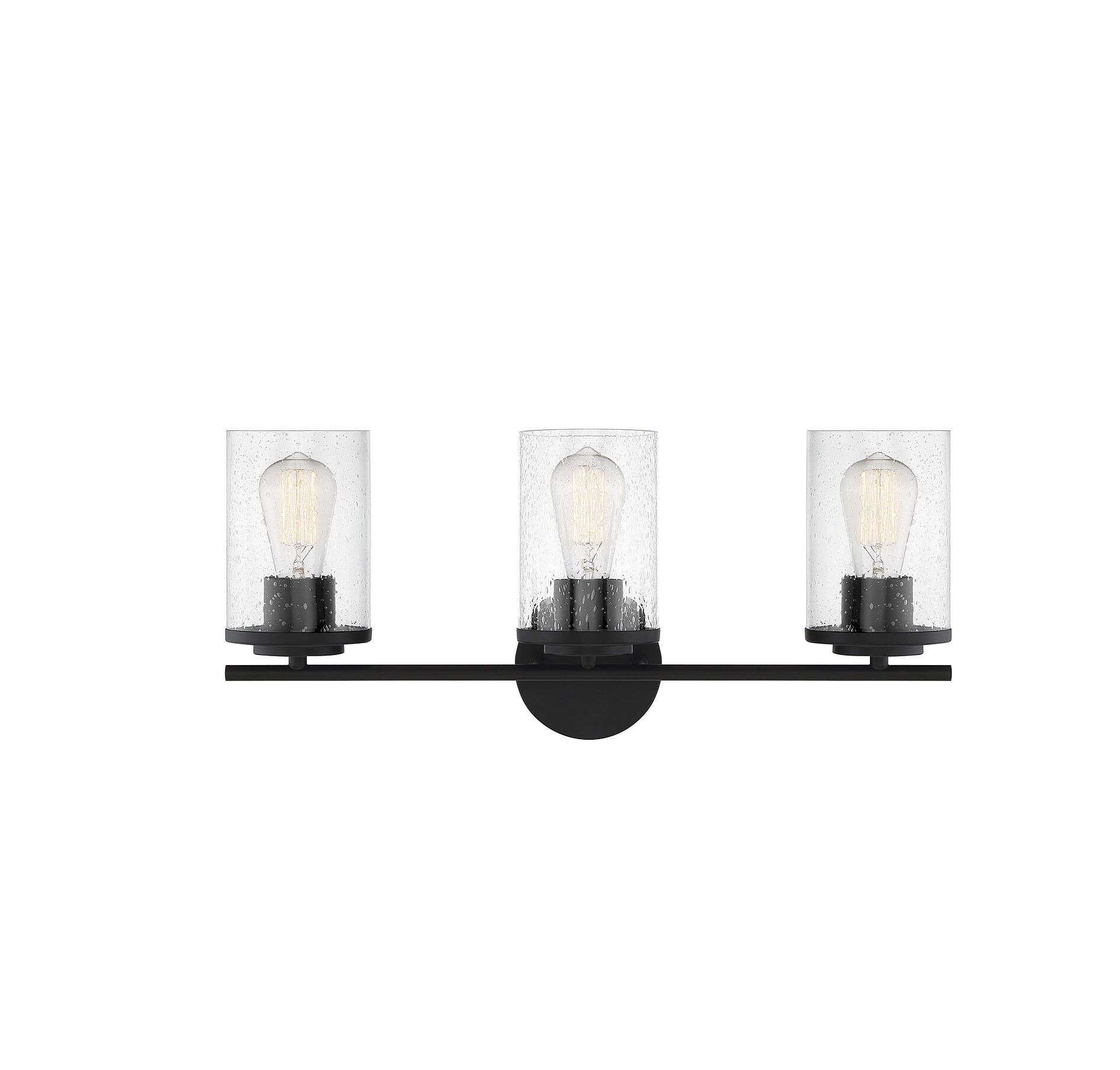 Savoy House Marshall 3 Light Bathroom Vanity Light In Matte Black