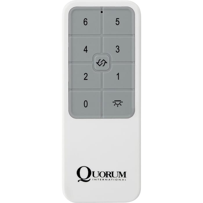 Quorum Ceiling Fan Control in White Quorum Ceiling Fan Control in White