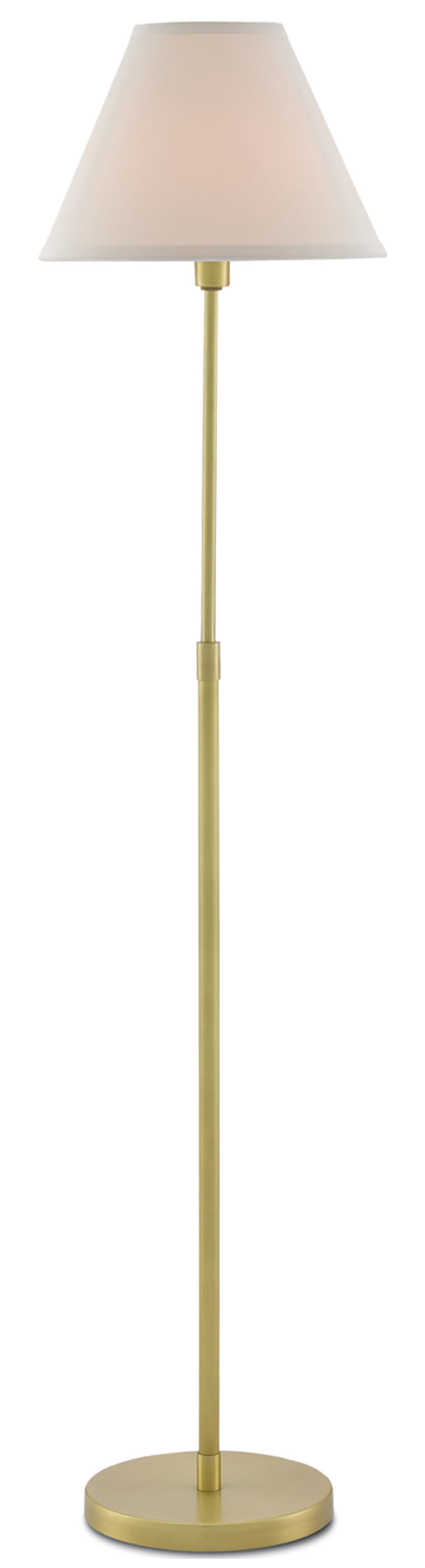 53" Dain Floor Lamp in Antique Brass