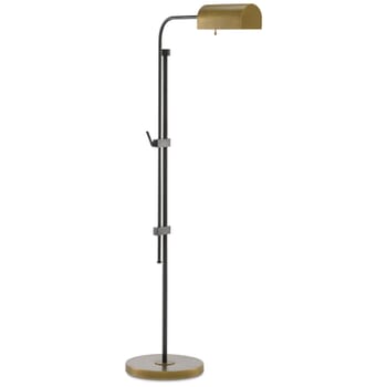 Currey & Company 60" Hearst Floor Lamp in Oil Rubbed Bronze and Antique Brass
