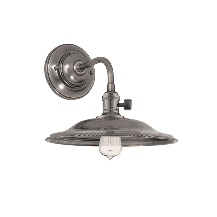 Hudson Valley Heirloom 9" Wall Sconce in Historical Nickel Hudson Valley Heirloom 9" Wall Sconce in Historical Nickel