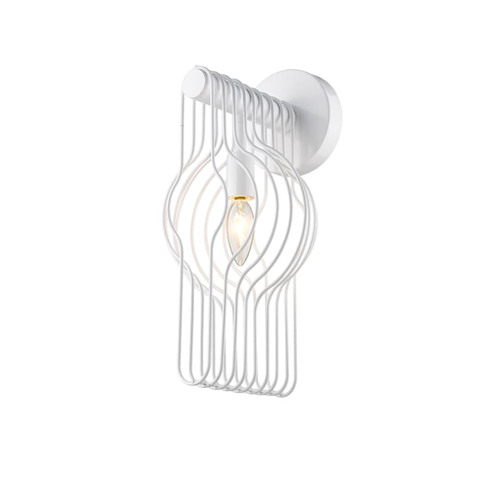 Z-Lite Contour 1-Light Wall Sconce In White Z-Lite Contour 1-Light Wall Sconce In White