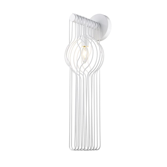 Z-Lite Contour 1-Light Wall Sconce In White Z-Lite Contour 1-Light Wall Sconce In White