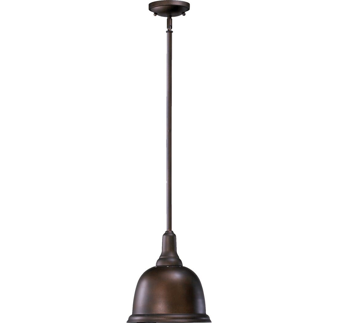 Quorum Transitional 10"" Pendant Light in Oiled Bronze -  Quorum International, 802-10-86