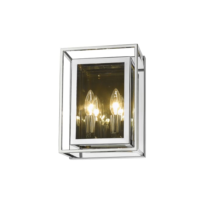 Z-Lite Infinity 2-Light Wall Sconce In Chrome Z-Lite Infinity 2-Light Wall Sconce In Chrome