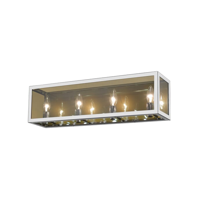 Z-Lite Infinity 4-Light Bathroom Vanity Light In Chrome Z-Lite Infinity 4-Light Bathroom Vanity Light In Chrome