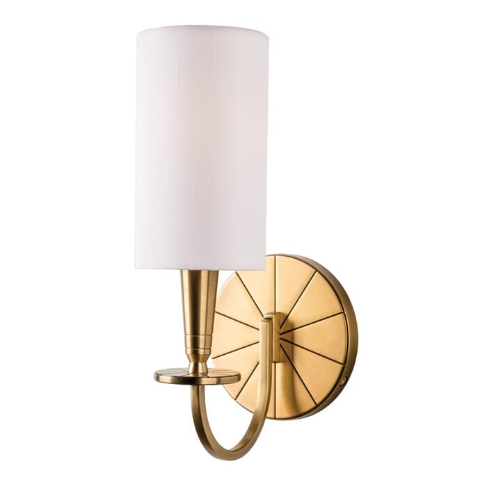 Hudson Valley Mason 12" Wall Sconce in Aged Brass Hudson Valley Mason 12" Wall Sconce in Aged Brass