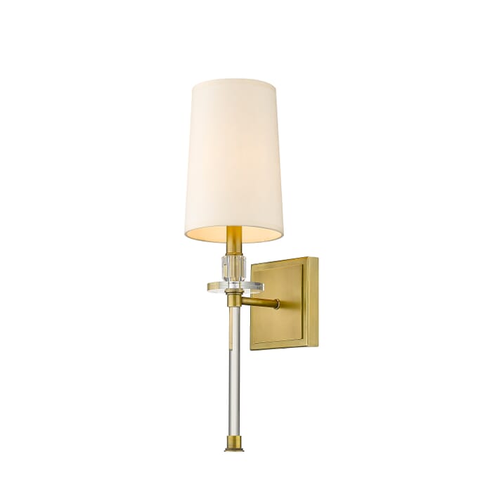 Z-Lite Sophia 1-Light Wall Sconce In Rubbed Brass Z-Lite Sophia 1-Light Wall Sconce In Rubbed Brass