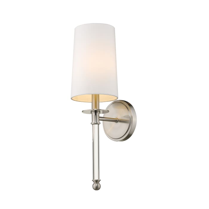 Z-Lite Mila 1-Light Wall Sconce In Brushed Nickel Z-Lite Mila 1-Light Wall Sconce In Brushed Nickel