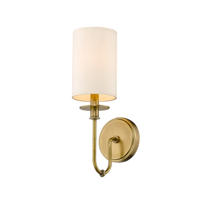 Z-Lite Ella 1-Light Wall Sconce In Rubbed Brass Z-Lite Ella 1-Light Wall Sconce In Rubbed Brass
