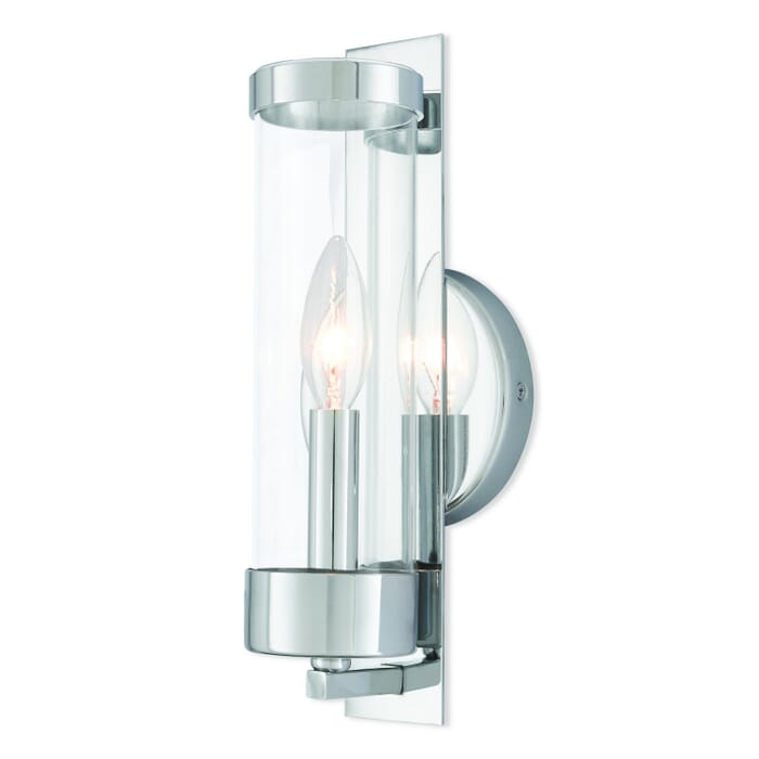 Castleton 1-Light Wall Sconce in Polished Chrome Castleton 1-Light Wall Sconce in Polished Chrome