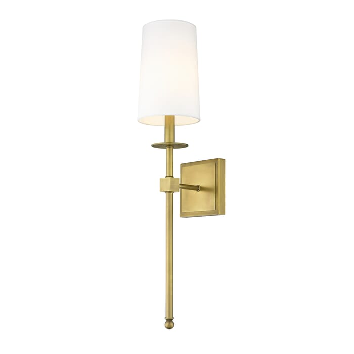 Z-Lite Camila 1-Light Wall Sconce In Rubbed Brass Z-Lite Camila 1-Light Wall Sconce In Rubbed Brass