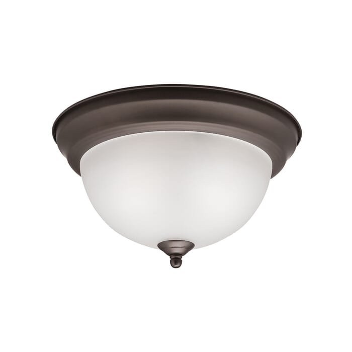 Kichler Lighting 2-Light 11.25" Flush Mount in Olde Bronze Kichler Lighting 2-Light 11.25" Flush Mount in Olde Bronze