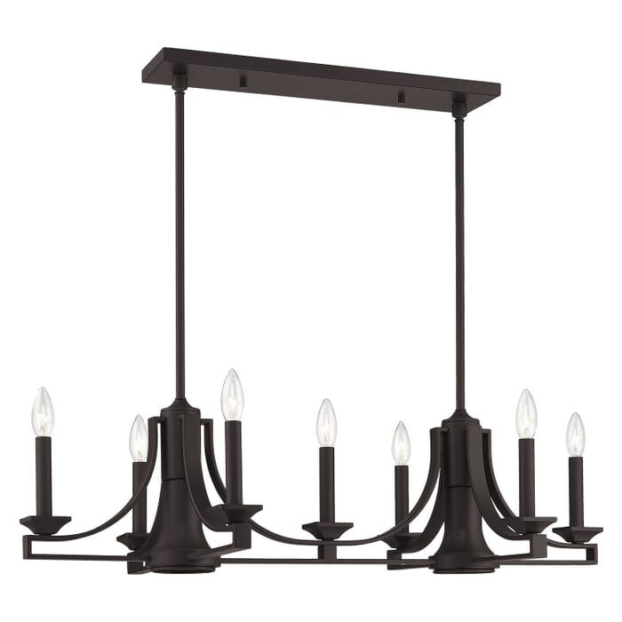 Trumbull 7-Light Linear Chandelier in Bronze Trumbull 7-Light Linear Chandelier in Bronze