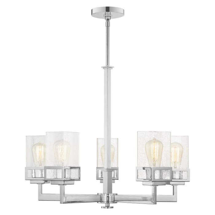 Harding 5-Light Chandelier in Polished Chrome Harding 5-Light Chandelier in Polished Chrome