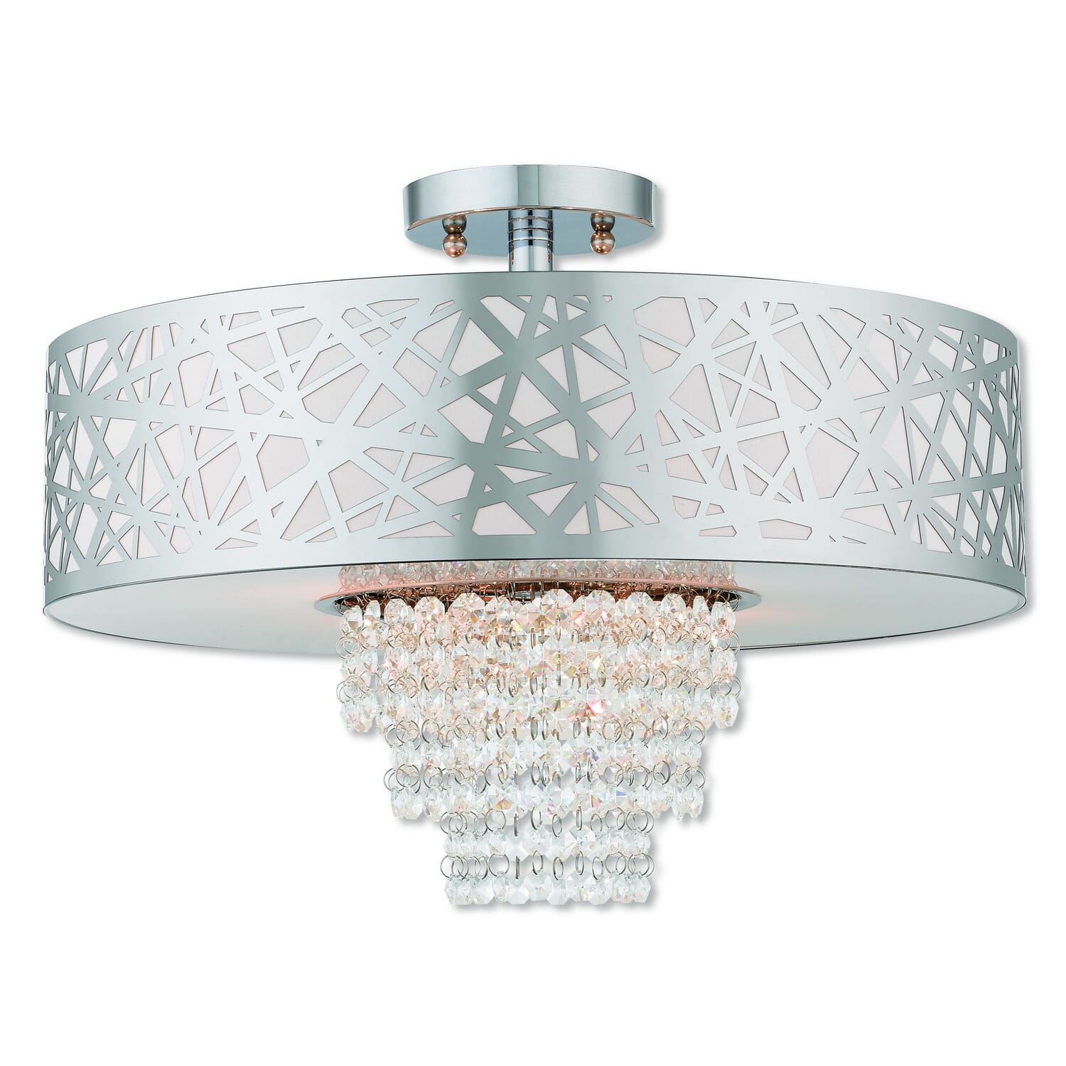 Allendale 4-Light Ceiling Mount in Polished Chrome