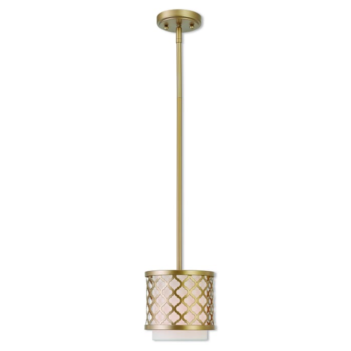 Arabesque 1-Light Mini Pendant in Soft Gold Arabesque 1-Light Mini Pendant in Soft Gold
