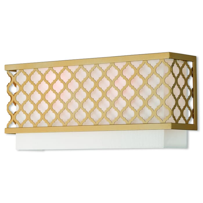 Arabesque 2-Light Wall Sconce in Soft Gold Arabesque 2-Light Wall Sconce in Soft Gold