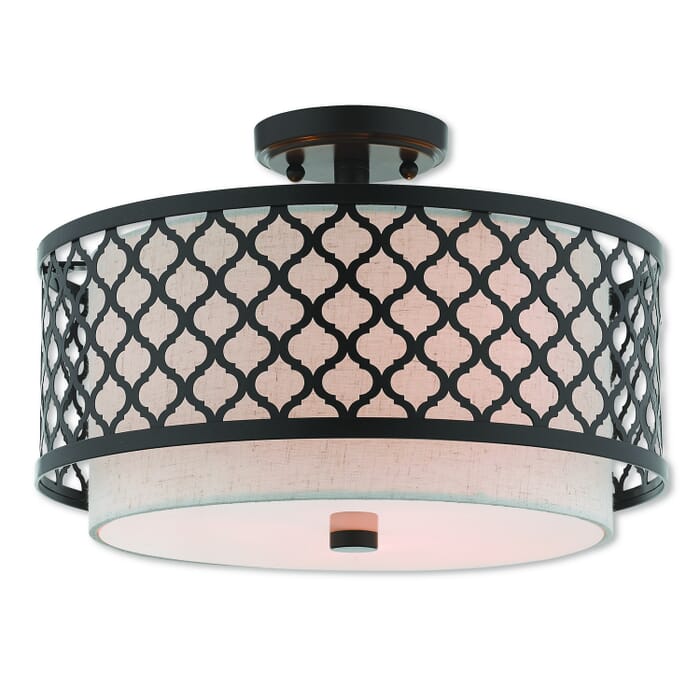 Arabesque 3-Light Ceiling Mount in English Bronze Arabesque 3-Light Ceiling Mount in English Bronze