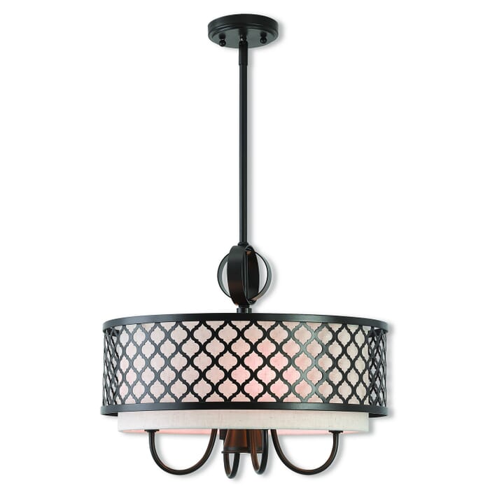 Arabesque 4-Light Pendant in English Bronze Arabesque 4-Light Pendant in English Bronze