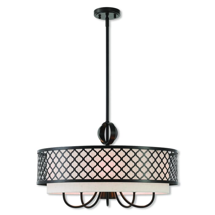 Arabesque 5-Light Chandelier in English Bronze Arabesque 5-Light Chandelier in English Bronze