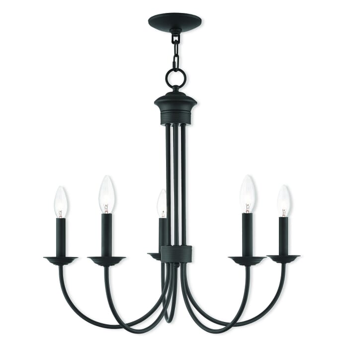 Estate 5-Light Chandelier in Bronze Estate 5-Light Chandelier in Bronze